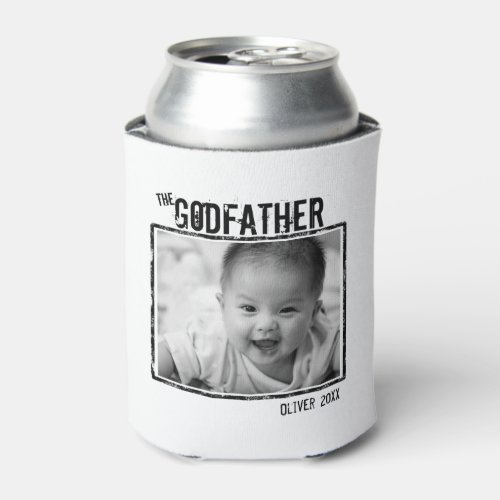 The Godfather  Personalized Photo and Name Can Cooler