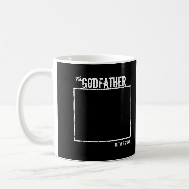 The Godfather | Personalized Photo and Name Coffee Mug (Left)