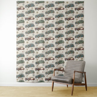 The Godfather Vintage Muscle Cars Tapestry