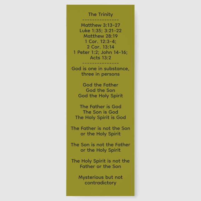 The Godhead Bookmarks (Front)