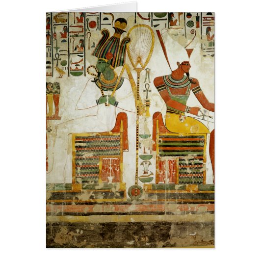 The Gods Osiris and Atum, from Tomb of Cards (Front)
