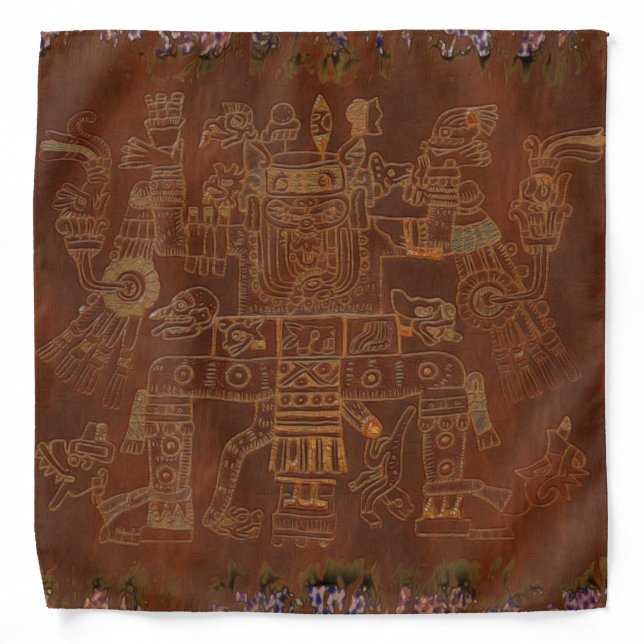 The Gods South American Folk Art Bandana (Front)