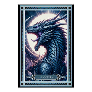 The Godzilla Tarot Card Poster