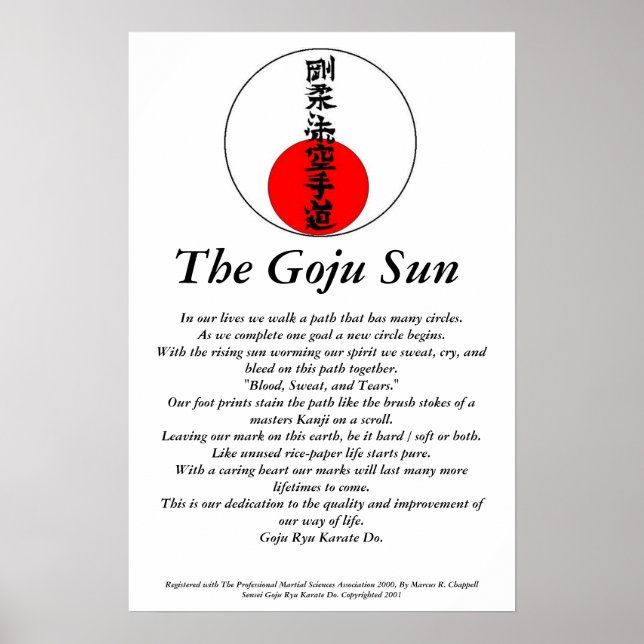 The Goju Sun Poster (Front)
