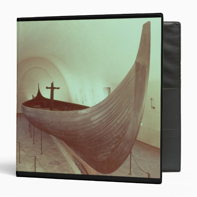 The Gokstad longship (wood) 3 Ring Binder (Front/Inside)