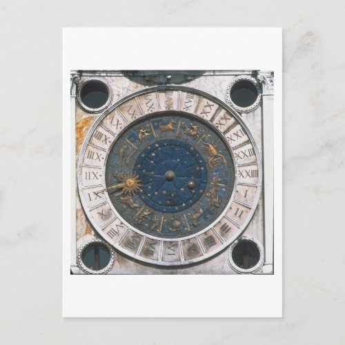 The gold and enamel clock face design begun by Ma Postcard