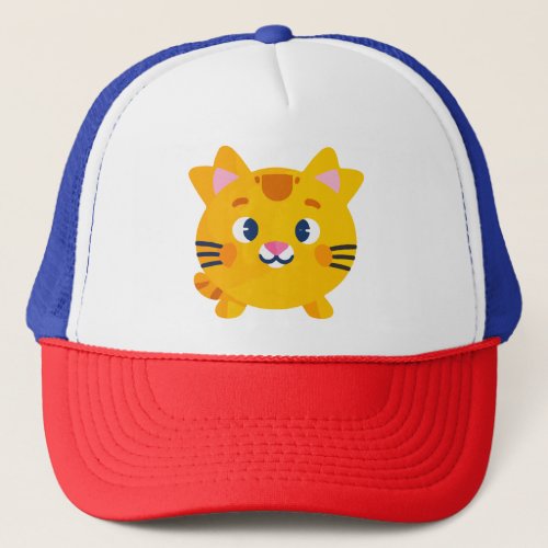 The gold cat trucker hat