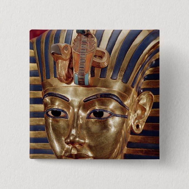 The gold mask, from the Treasure of Pinback Button (Front)