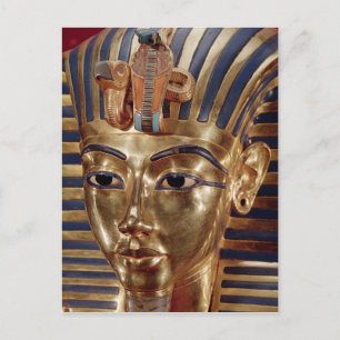 The gold mask, from the Treasure of Postcard
