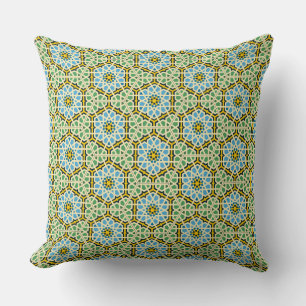 The Golden Age Arabic Geometric Pillow