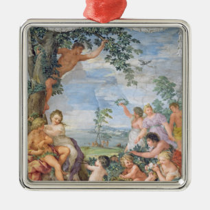 The Golden Age (fresco) Metal Ornament