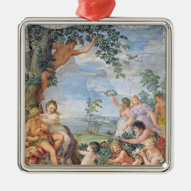 The Golden Age (fresco) Metal Ornament (Front)