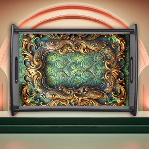 The Golden Age of Grace Art Nouveau Serving Tray