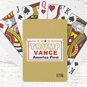 The Golden Age Trump-Vance America First Poker Cards