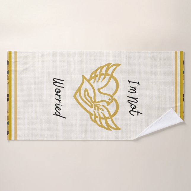 The Golden Assurance - Matthew 6:25 Bath Towel (Bath Towel)
