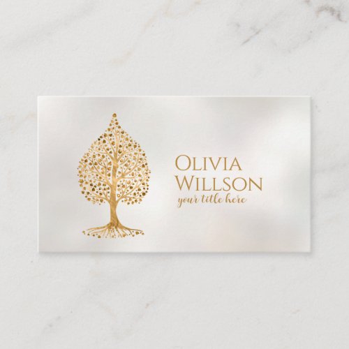 The Golden Bodhi tree Business Card