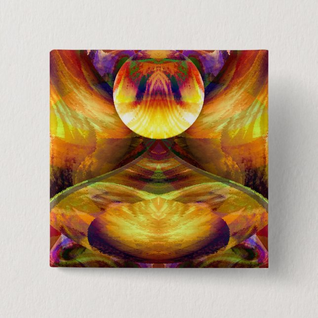 The Golden Buddha Button (Front)