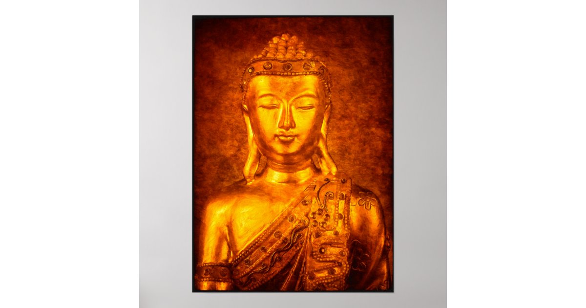 The Golden Buddha Poster | Zazzle