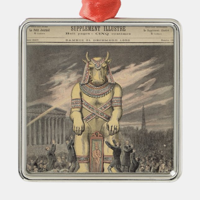 The Golden Calf Metal Ornament (Front)