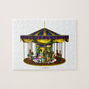 The Golden Carousel Jigsaw Puzzle