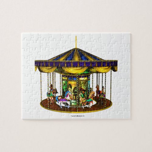 The Golden Carousel Jigsaw Puzzle