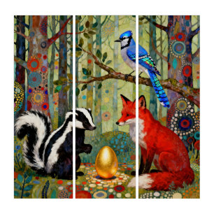 “The Golden Dilemma” Triptych