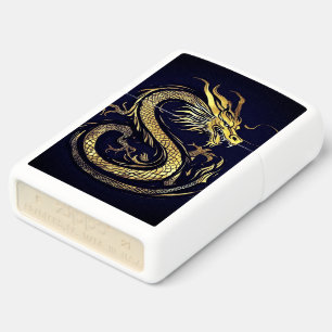 The Golden Dragon – Radiance in the Void Zippo Lighter