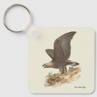 The Golden Eagle (Aquila chrysaetos) NY Bird Image Keychain