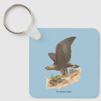 The Golden Eagle (Aquila chrysaetos) NY Bird Image Keychain
