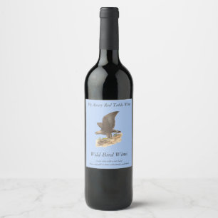 The Golden Eagle (Aquila chrysaetos) NY Bird Image Wine Label