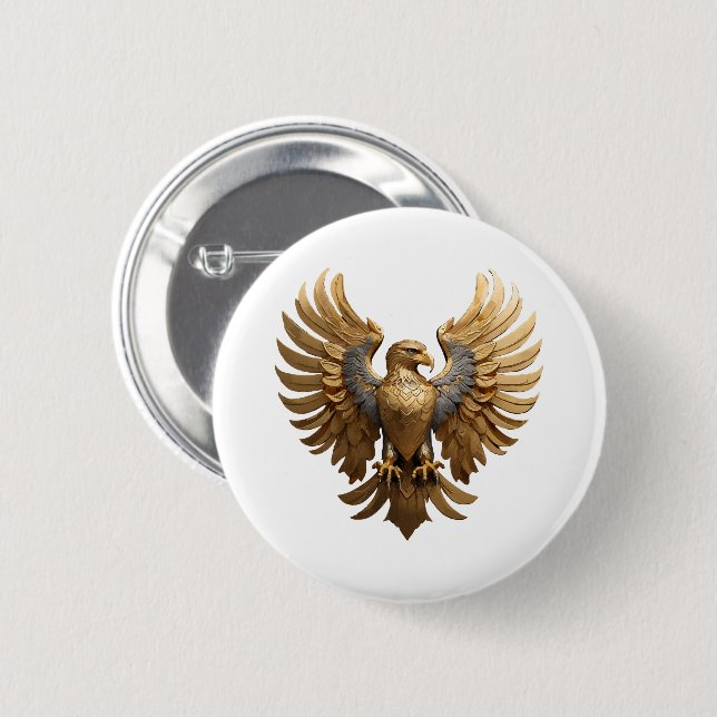 The Golden Eagle Button (Front & Back)