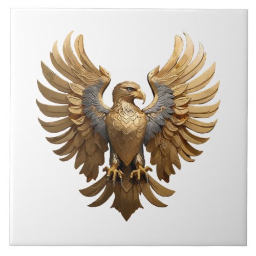 The Golden Eagle Ceramic Tile