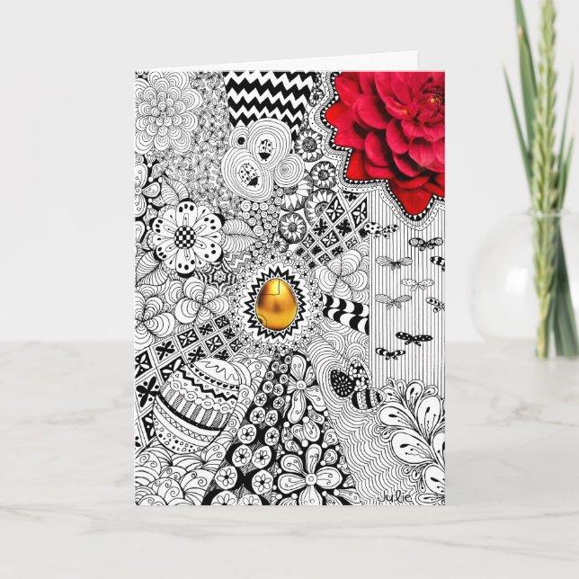 The Golden Egg Blank Easter Greeting Card (Front)