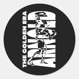 The Golden Era Arnold Bodybuilding Classic Round Sticker