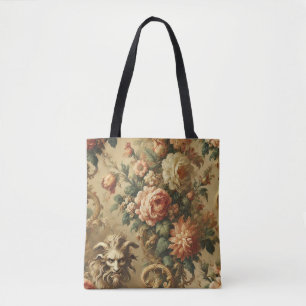 The Golden Fiend – Gothic Floral Tote Bag