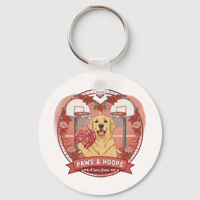 The golden Game of Love Keychain (Front)
