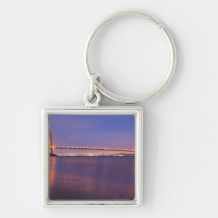 The Golden Gate Bridge at dusk from Kirby Cove Keychain
