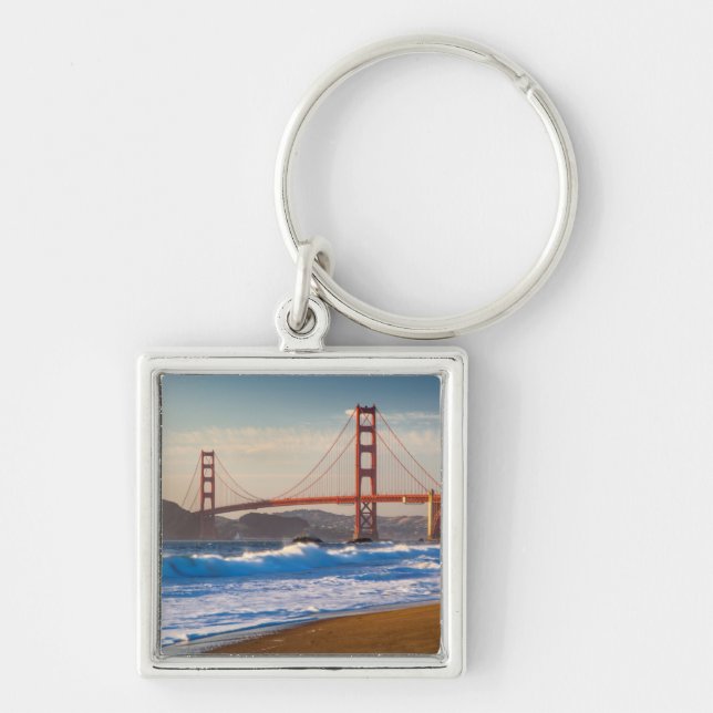 The Golden Gate Bridge From Baker Beach Keychain (Front)