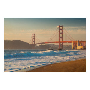 The Golden Gate Bridge From Baker Beach Wood Wall Decor