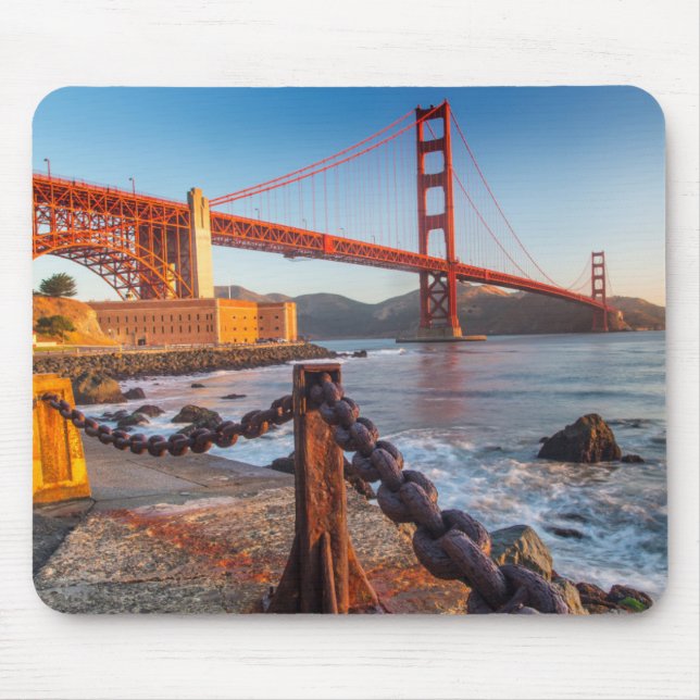 The Golden Gate Bridge From Fort Point Mouse Pad (Front)