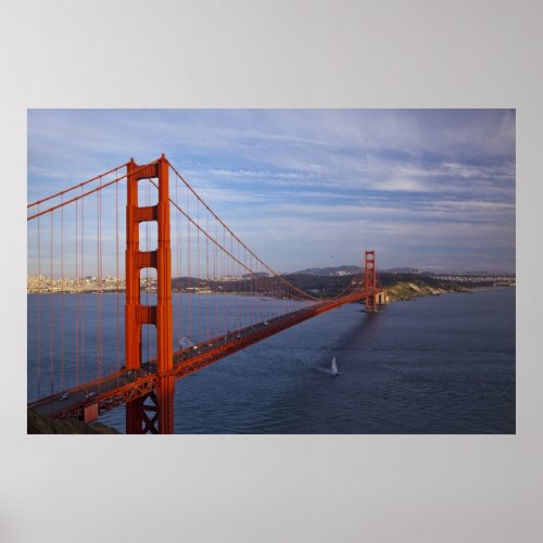 The Golden Gate Bridge from the Marin Poster