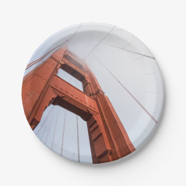 The Golden Gate Bridge Paper Plates (Front)