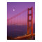 The Golden Gate Bridge shortly after sunset,