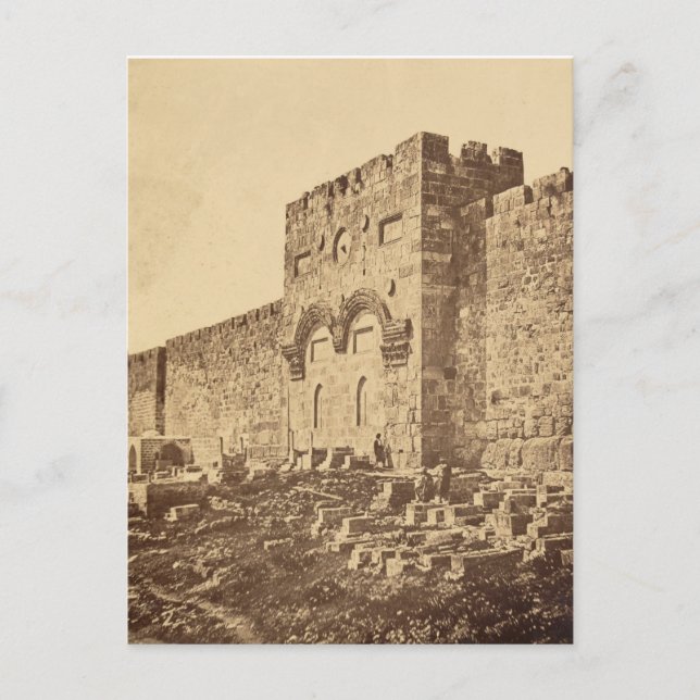 The Golden Gate in Jerusalem Postcard (Front)