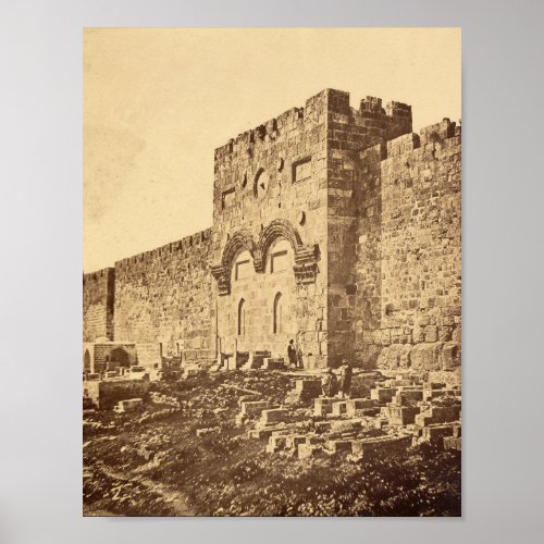 The Golden Gate in Jerusalem Poster