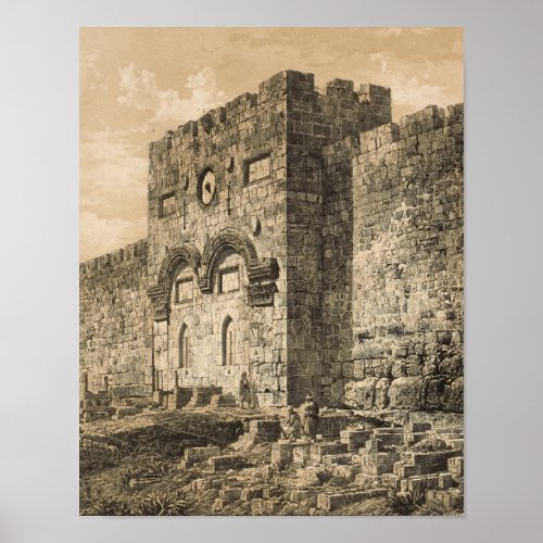 The Golden Gate in Jerusalem Poster