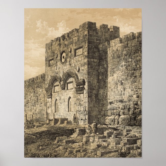 The Golden Gate in Jerusalem Poster (Front)
