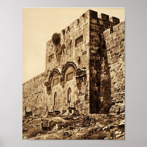 The Golden Gate in Jerusalem Poster