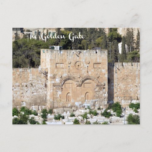 The Golden Gate Old City of Jerusalem Israel _ Postcard