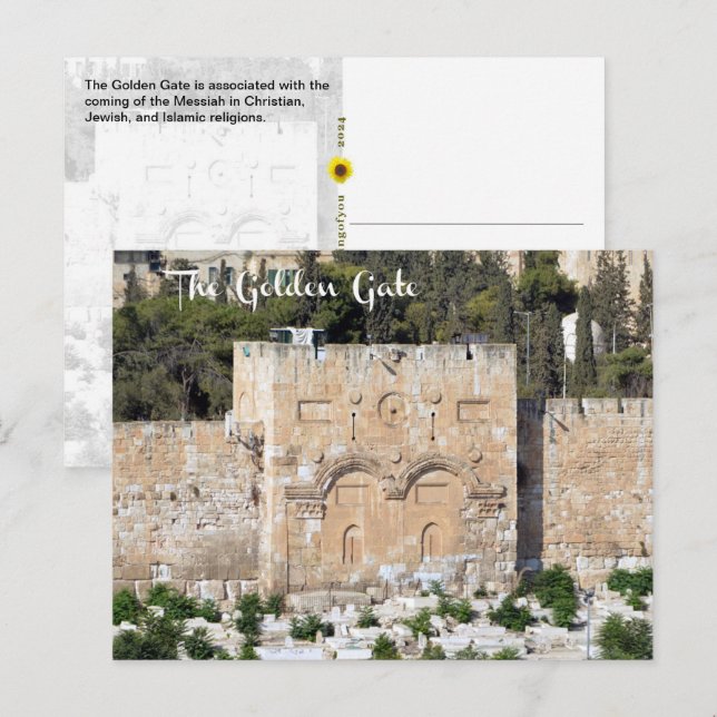 The Golden Gate, Old City of Jerusalem, Israel - Postcard (Front/Back)
